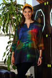 Artisan Navy Plaid Tunic