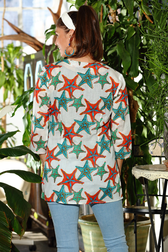 White Starfish Tunic