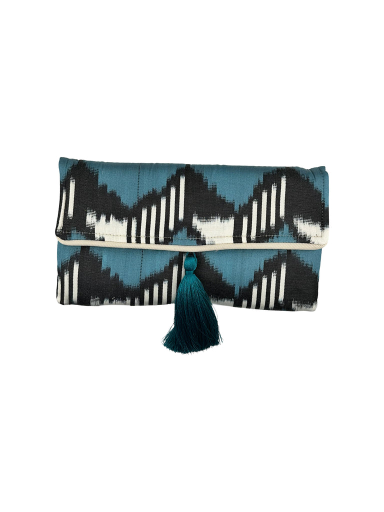 Black Blue and White Kilim