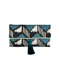 Black Blue and White Kilim