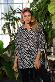 Geo Black & White Tunic